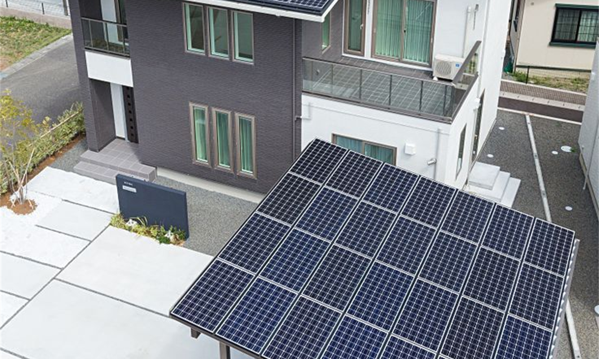 10kW solar system panel array